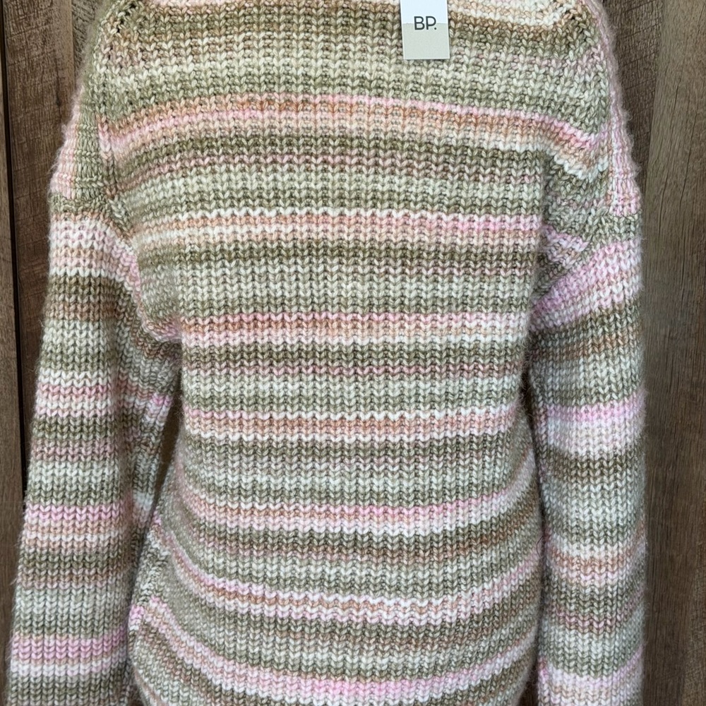 BP Multicolor Striped Crew Neck Sweater New With Tags - Picture 12 of 14